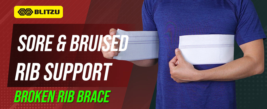 Broken Rib Brace Chest Binder & Wrap Belt for Post-Surgery, Cracked, Fractured, Dislocated Ribs, Pain and Strain Treatment.