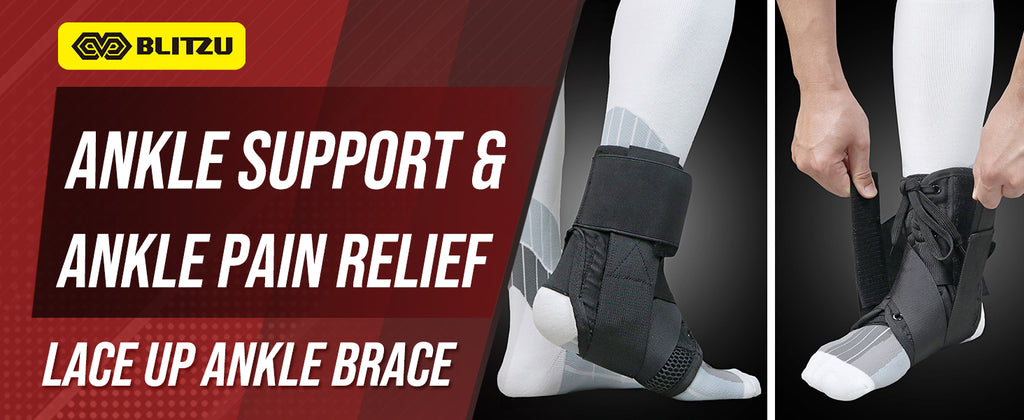 Lace-Up Ankle Brace | For Ankle Sprains & Strains, Instability, Pain Relief, Recovery & Prevention