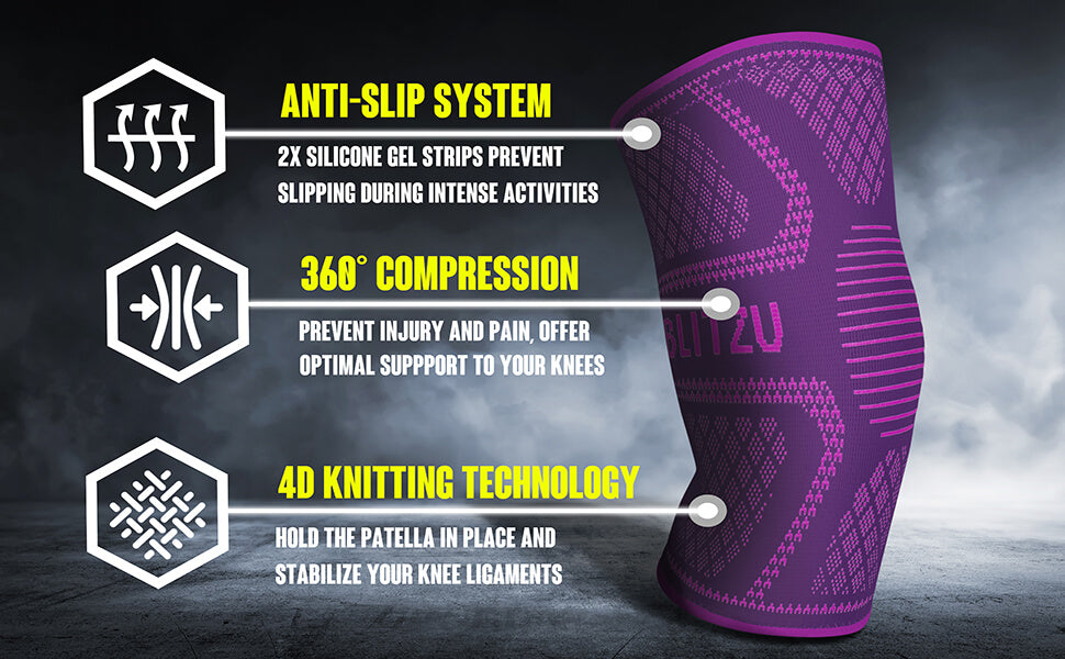 knee sleeves compression for knee pain swelling