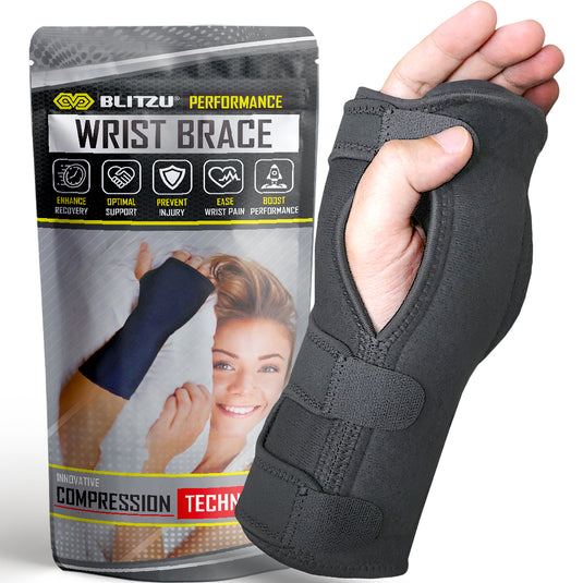 Volar Wrist Splint | Carpal Tunnel Wrist Brace With Night Support Splint & Cushion Pad