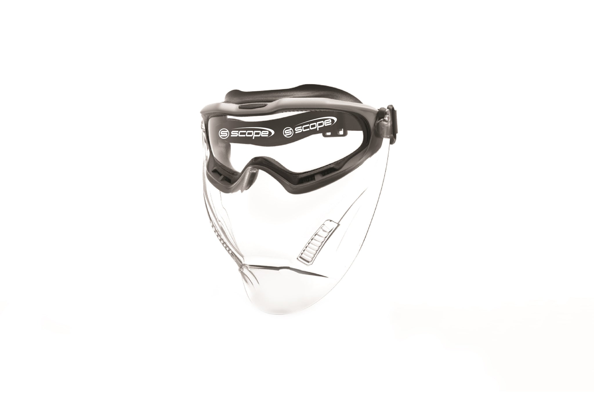 clear goggle safety frame with visor