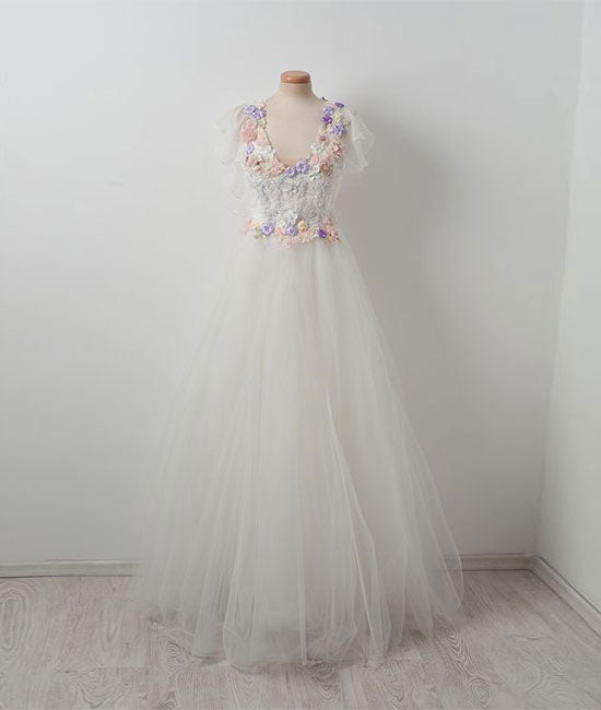 white tulle cocktail dress