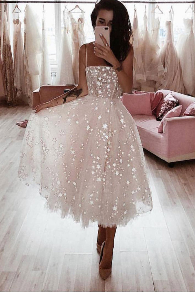 tulle mini prom dress