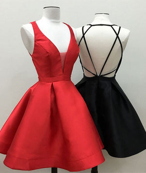 red dresses formal short