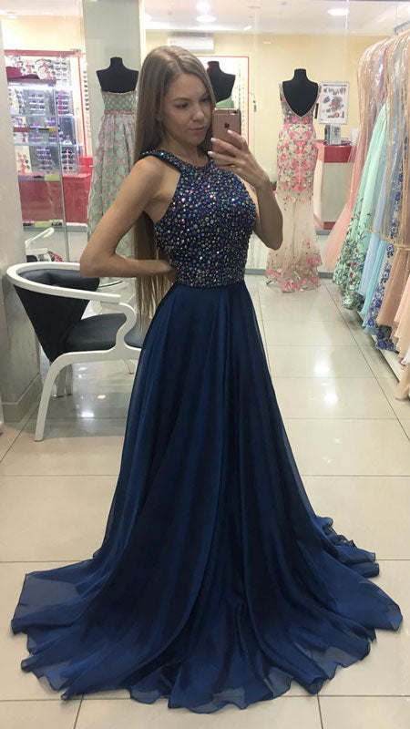 dark blue dresses for prom