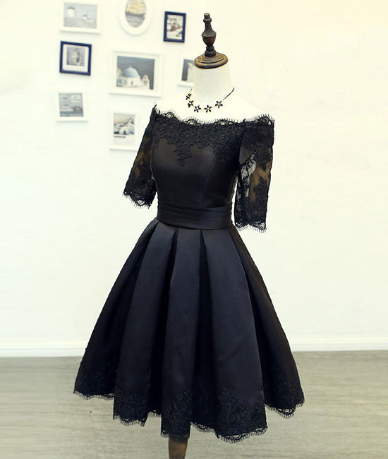 short black dress lace