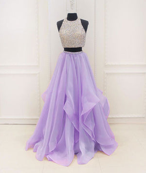 violet long gown