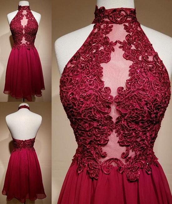 maroon homecoming dress