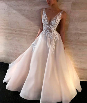 lace white prom dress