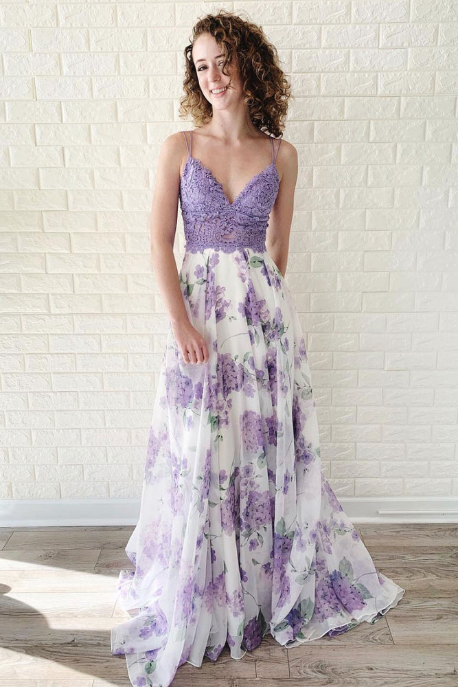 purple lace dress