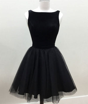 short black tulle dress