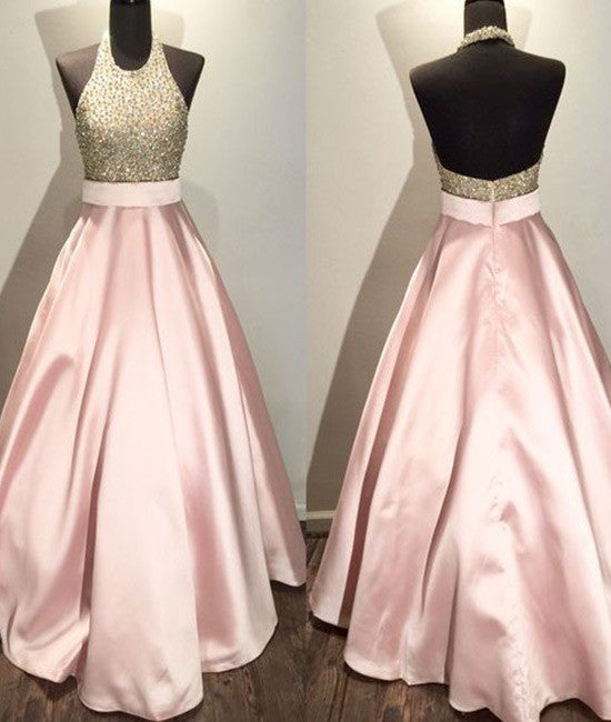 pink diamante dress