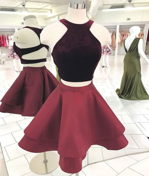 cute burgundy dress