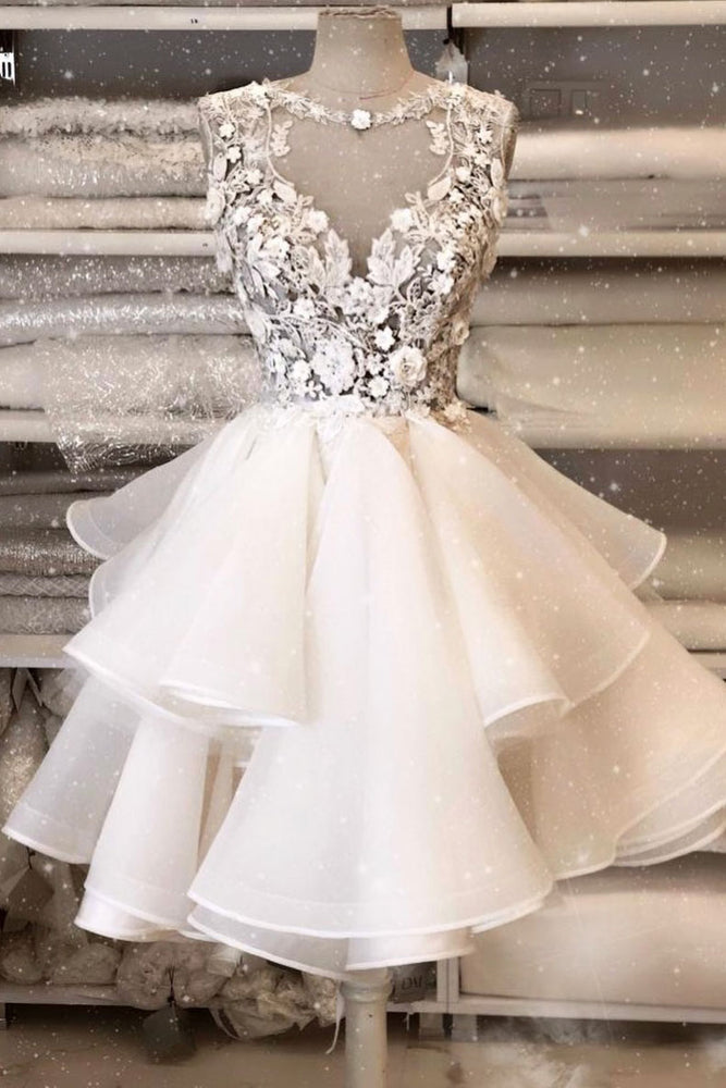 short white tulle dress