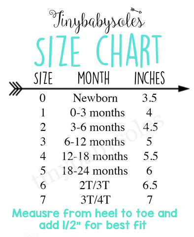 Sizing Chart – tinybabysoles