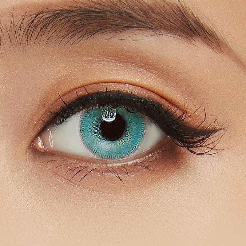 Buy Innovision Luxury Aqua Color Contacts | EyeCandys