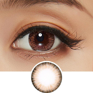 Ginsia Fresh Brown 1 Year Natural Colored Eye Contacts