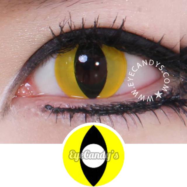 Buy Geo Animation Yellow Cat Eye Halloween Contact Lenses Eyecandys