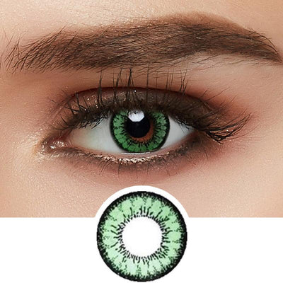 Buy EyeCandys Glossy Green Colored Contacts