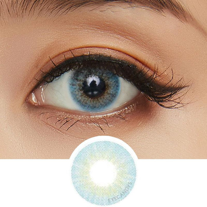 Buy Chic Blue Prescription Coloured Contacts | EyeCandys