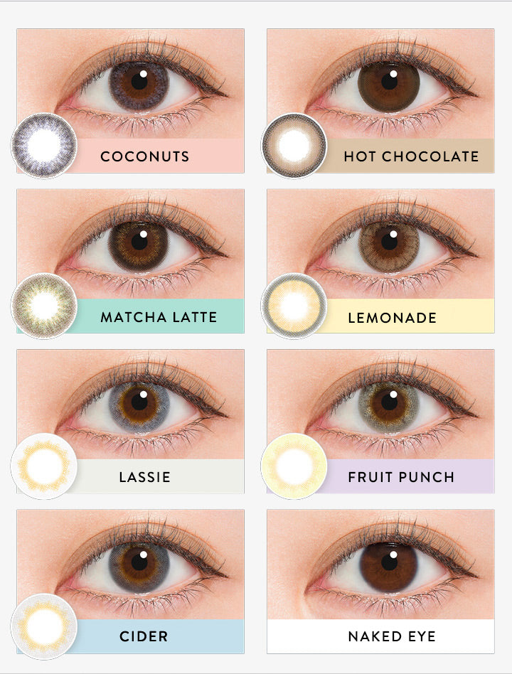 Buy N's Collection Matcha Latte Hazel Coloured Contacts | EyeCandys