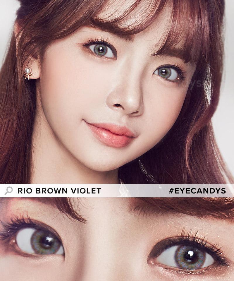 freshlook colors violet on brown eyes