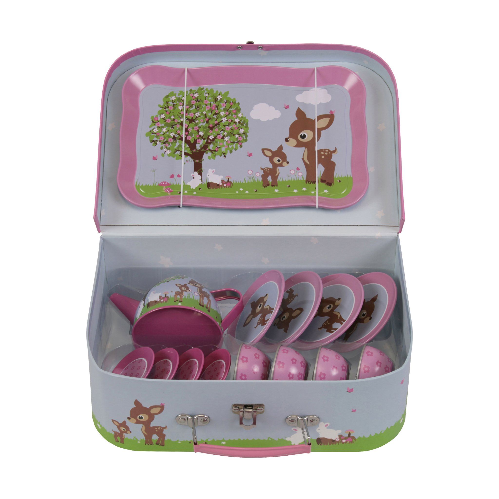 woodland animal tea set