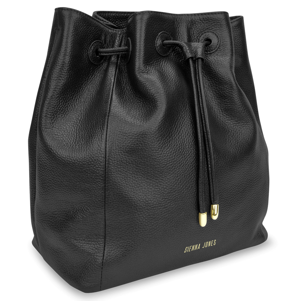 Classic Bucket Bag in Black - Classic Collection | Sienna Jones