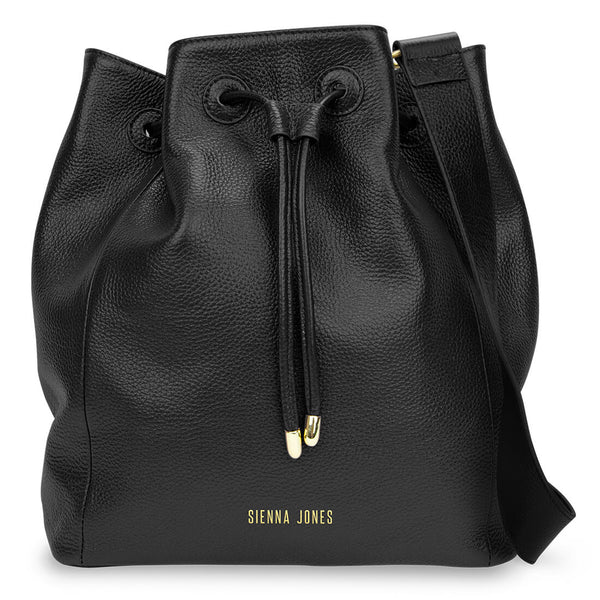 Classic Bucket Bag in Black - Classic Collection | Sienna Jones