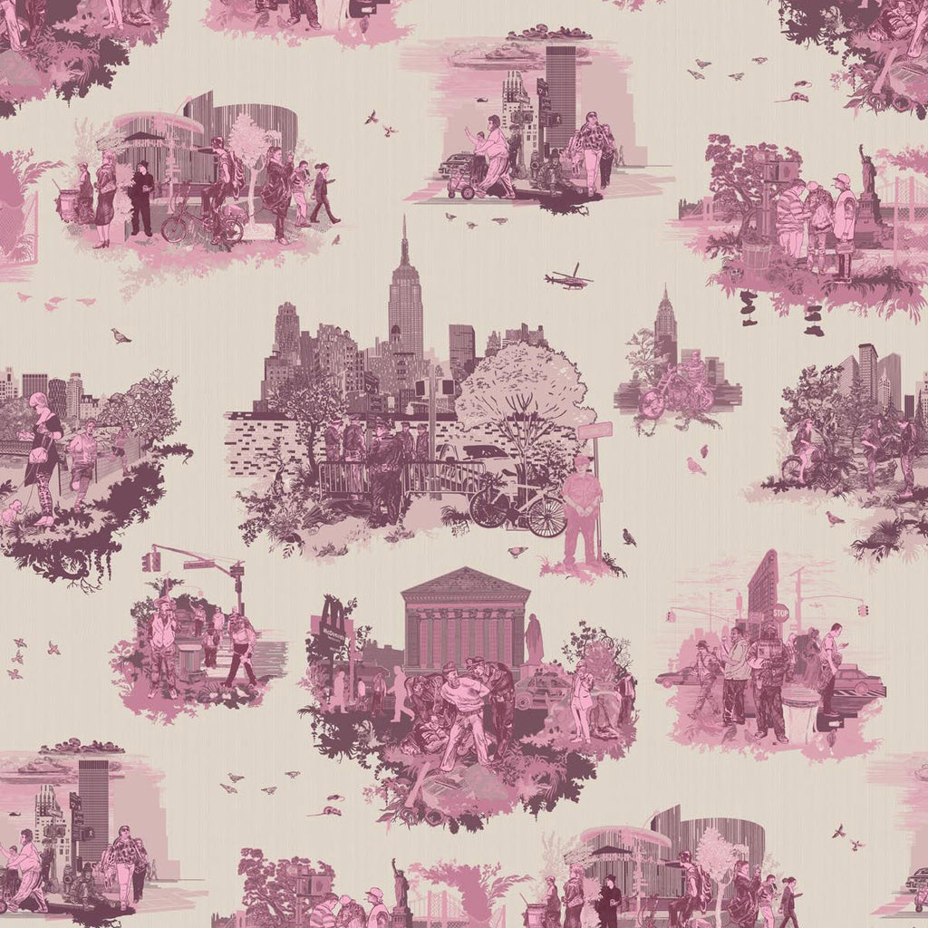 Timorous Beasties New York Toile Wallpaper Jane Richards Interiors