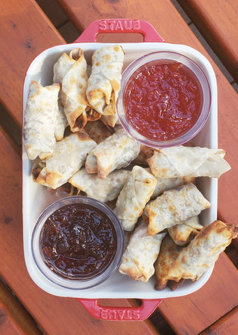 Egg Rolls with Pepper Jelly