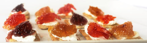 Pepper Jelly on cream cheese and crackers