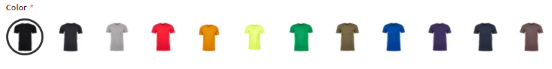 Mato & Hash Men's Blank T Shirt Colors - Web Capture
