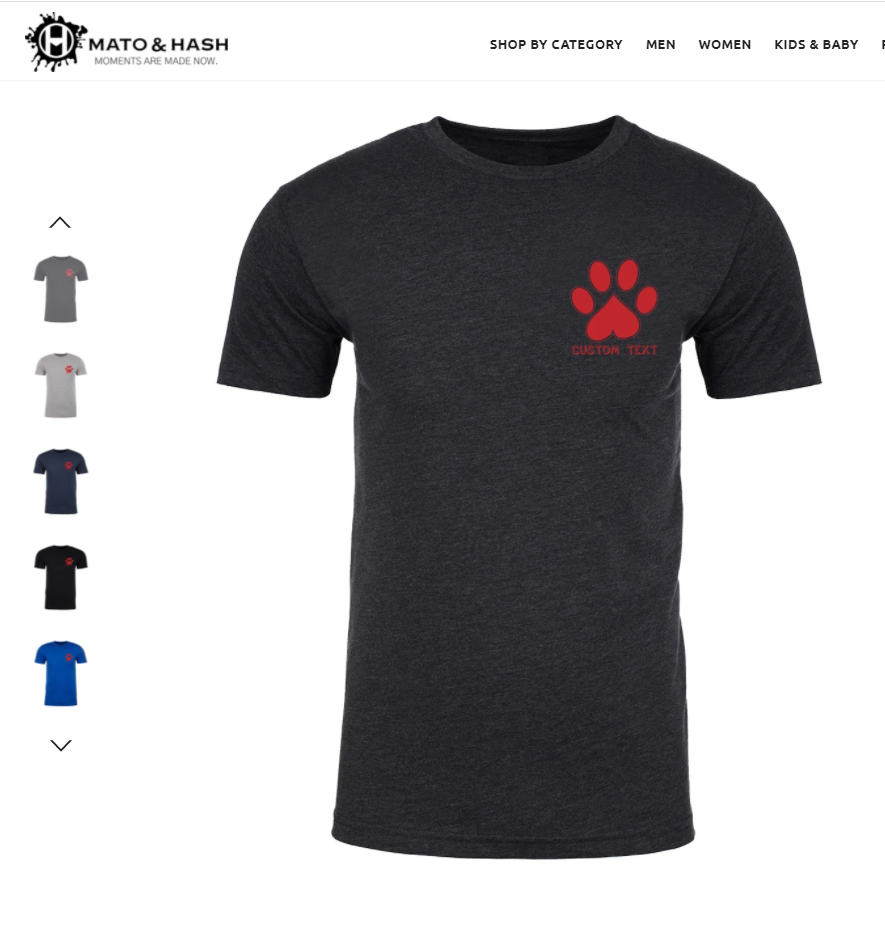 Mens Canine Dog Custom Graphic T Shirt