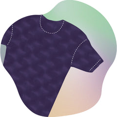 vector spot illustration of athletic fit cotton t-shirt