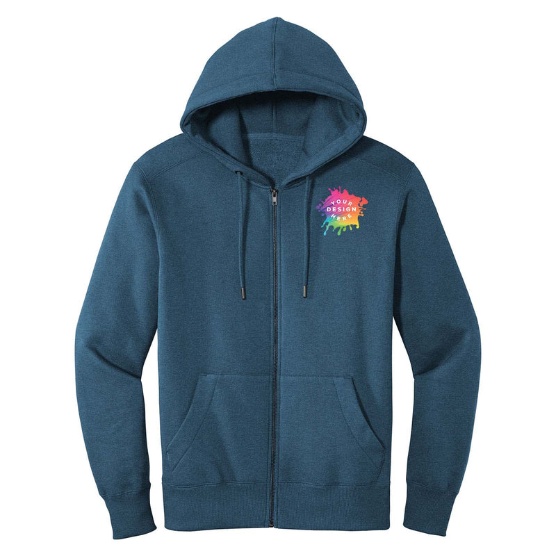 Custom District® Perfect Weight® Fleece Hoodie with Logo