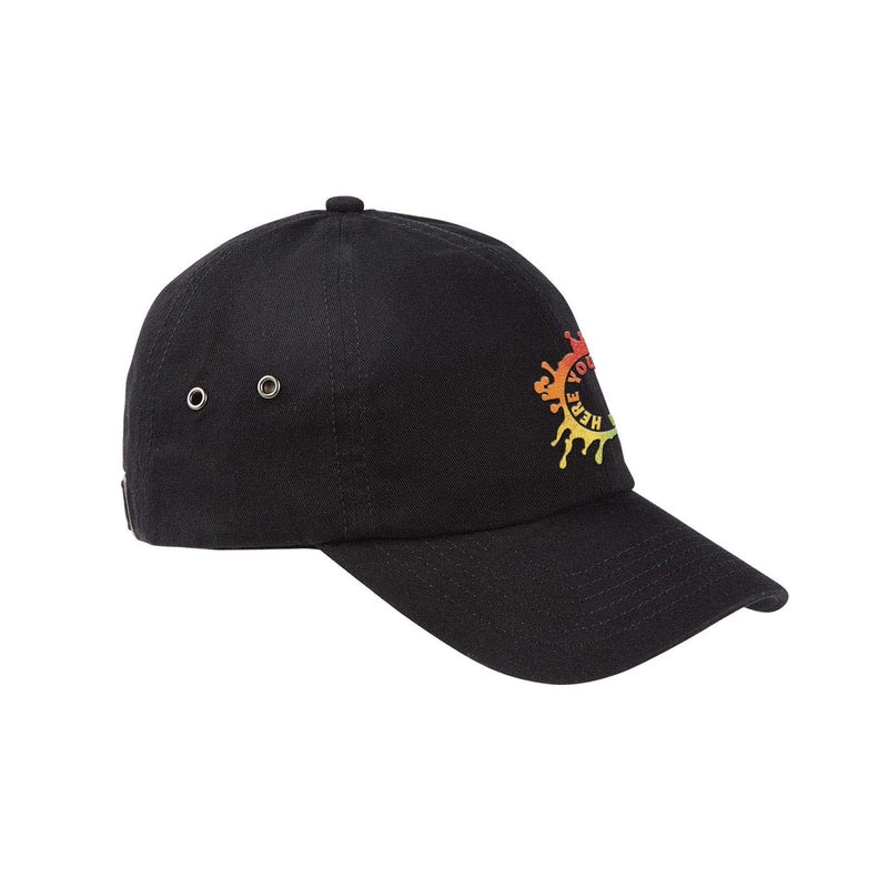 Fish Bone Embroidered Big Size Washed Pigment Dyed Cap