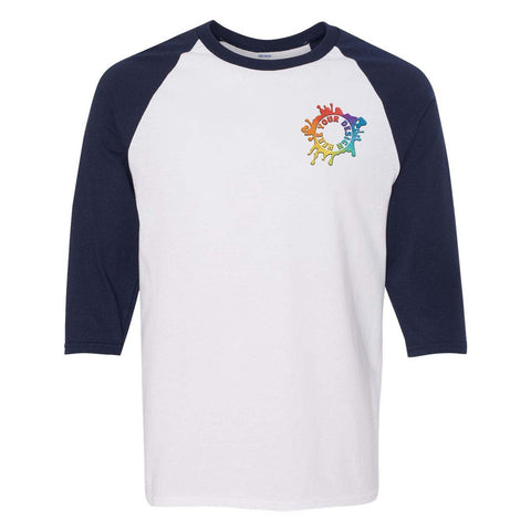 Gildan Youth Heavy Cotton™ 3/4-Raglan Sleeve T-Shirt