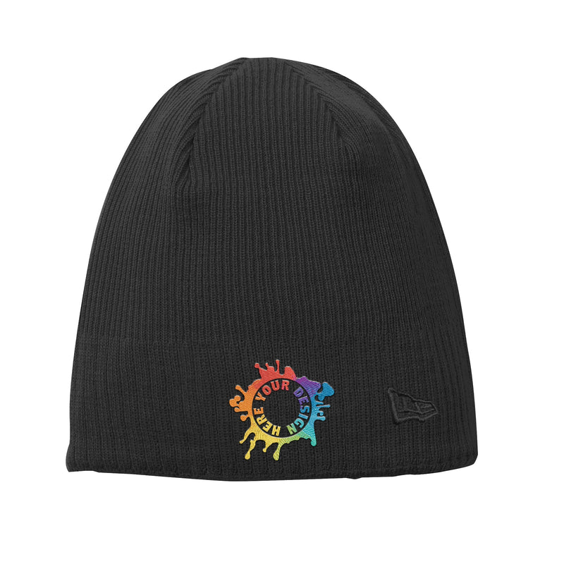 Sample - New Era Sideline Fleece Lined Pom Pom Beanie - Black Graphite