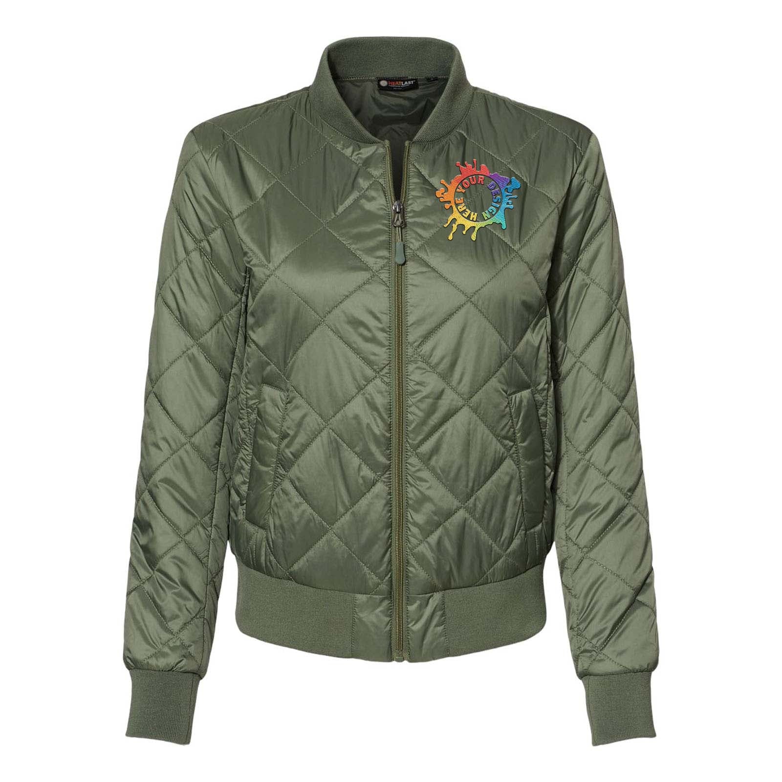 Weatherproof - Women's HeatLast™ Quilted Packable Bomber Embroidery