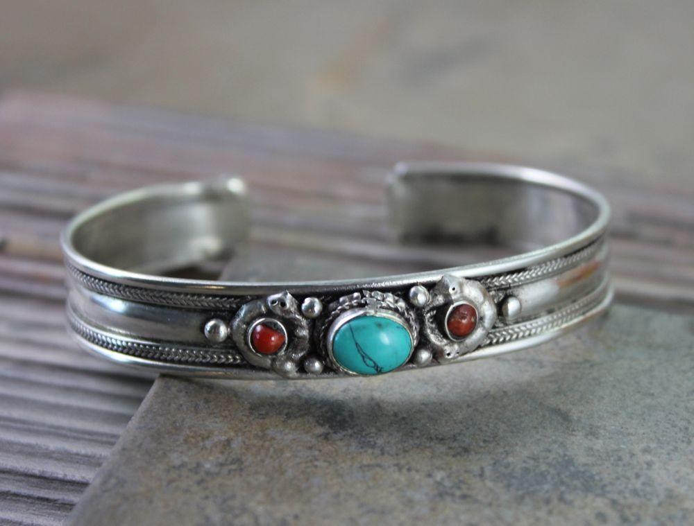 Tibetan Turquoise Stone Bracelet - DharmaShop