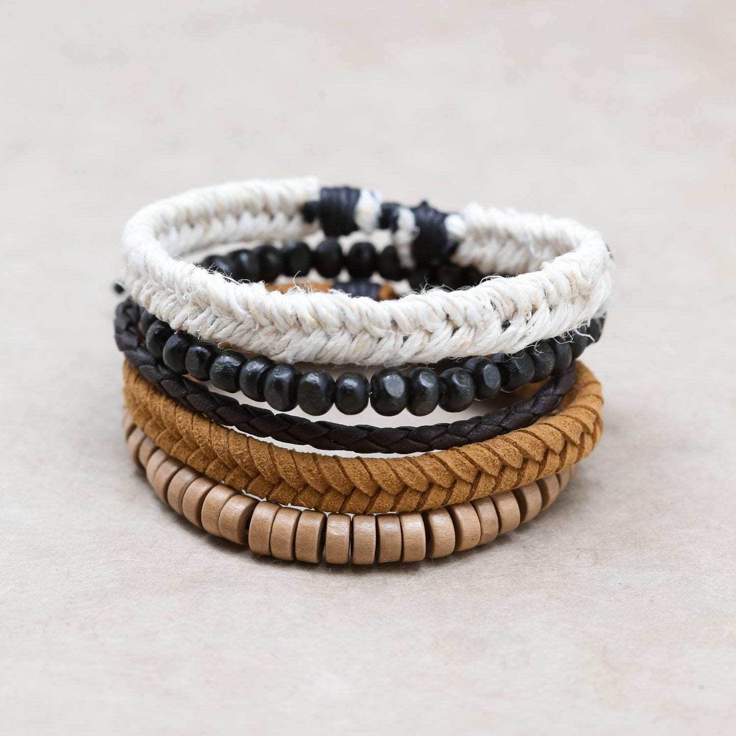 Desert Dawn Bracelet Set - Handmade in Nepal - DharmaShop