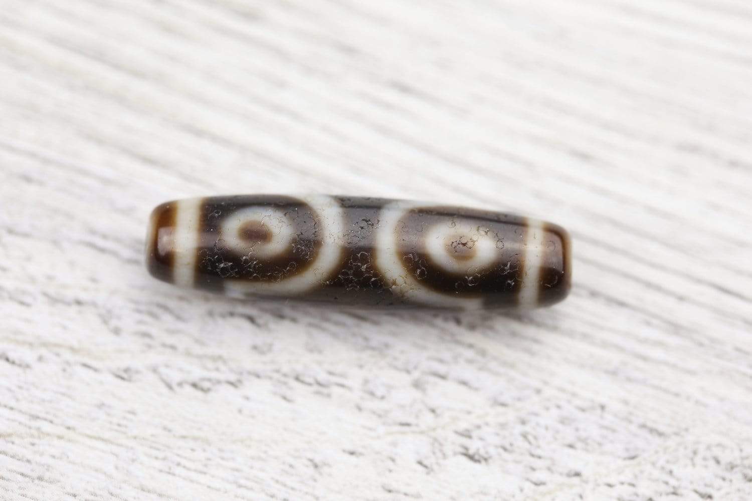 Bold Three Eye Dzi Bead - DharmaShop