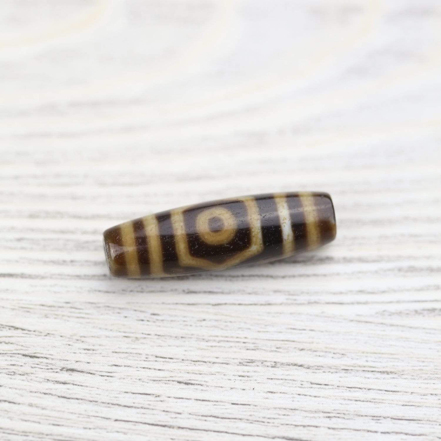 Three Eye Success Dzi Bead - DharmaShop