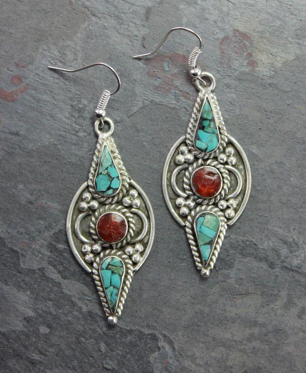 Karma Tibetan Earrings - DharmaShop