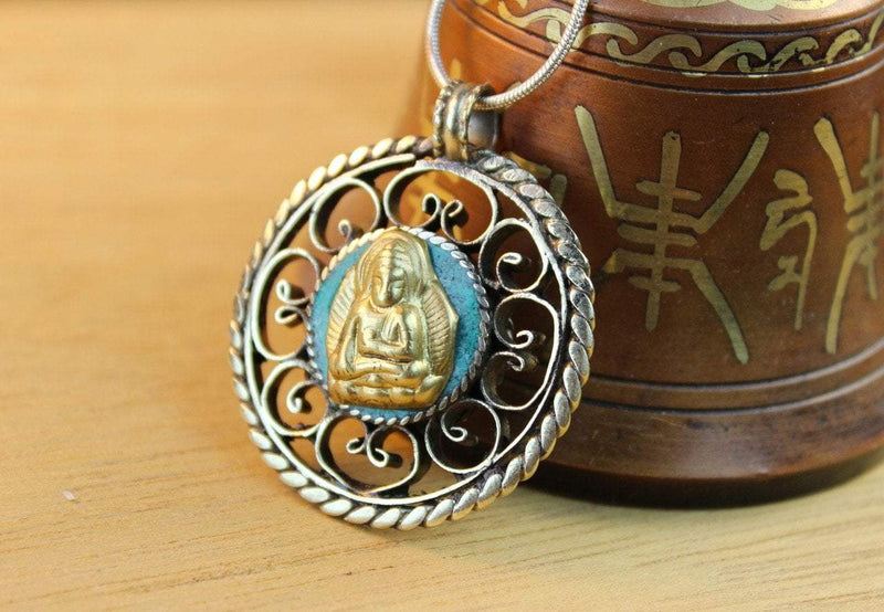 Turquoise Healing Buddha Pendant - DharmaShop