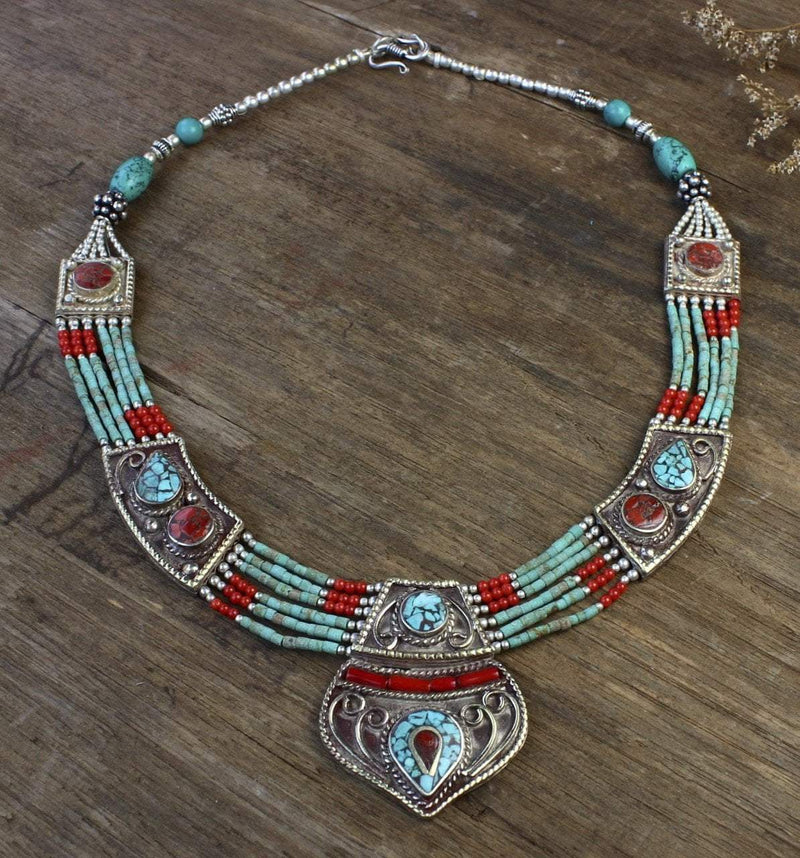 Traditional Karma Dolma Beaded Necklace - DharmaShop