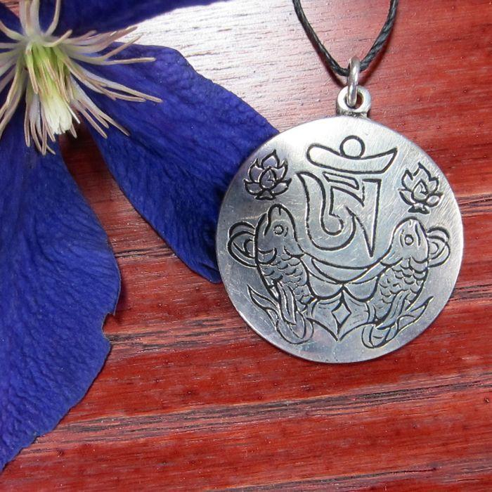 Om Fish Pendant - DharmaShop