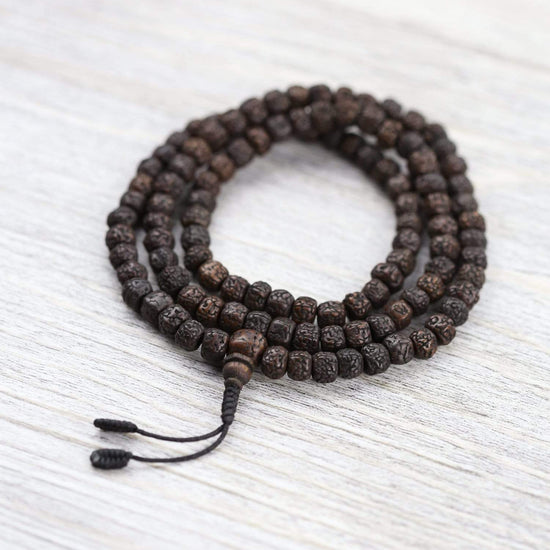 Mala Prayer Beads 54 Knotted 8mm | Half Size Mala | ite | Yoga  Jewelry | Japa Mantra Meditation | Calm Soothe Courage Clarity | Love |  Women's