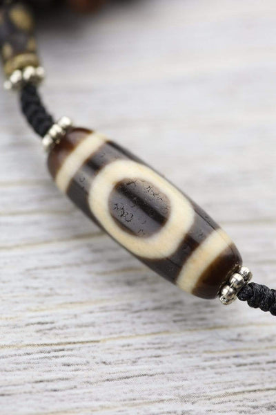 Bodhi Mala with Sky Door Dzi - DharmaShop